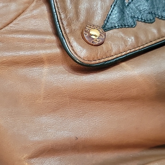PICOR Men's Brown Leather Coat - Picture 3 of 13